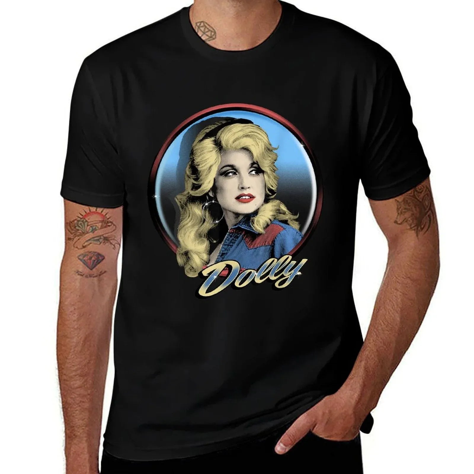 Dolly Parton Western  Cotton T-Shirt