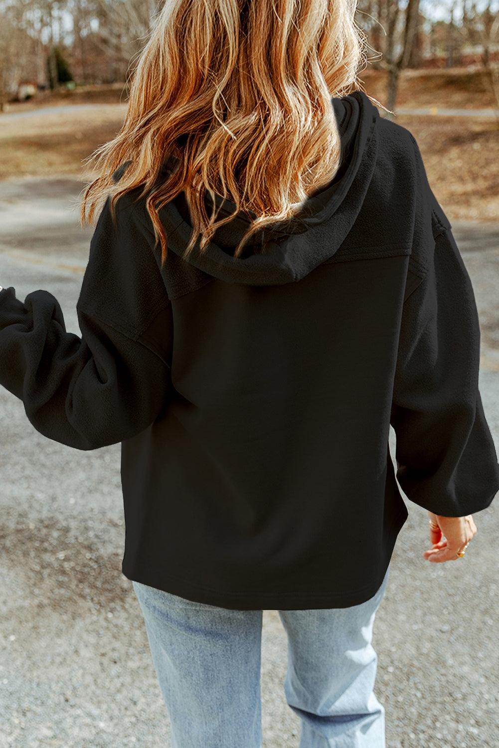 Zip-Up Drawstring Hooded Jacket for Men and Women