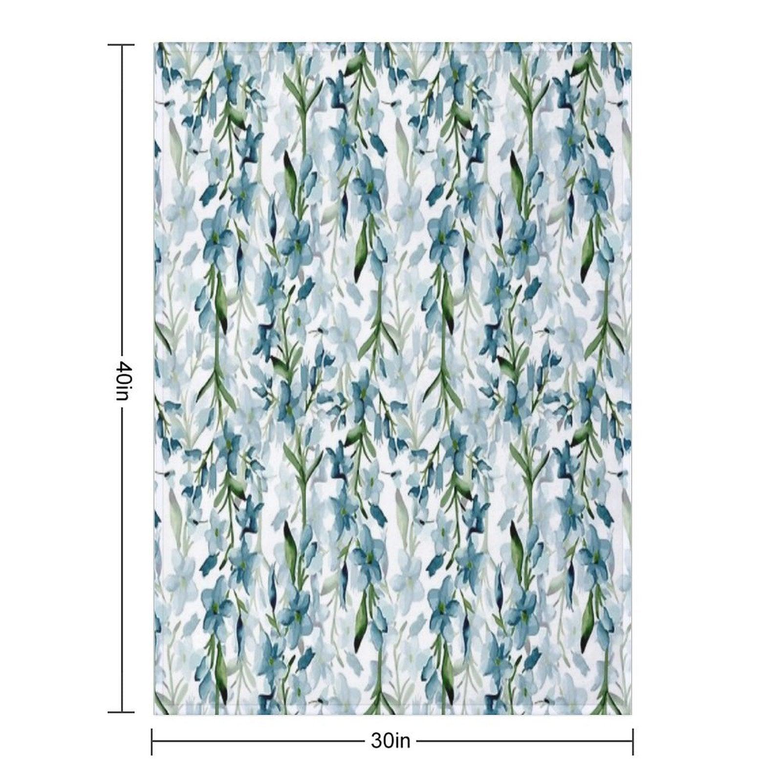 Blue Branches Throw Blanket