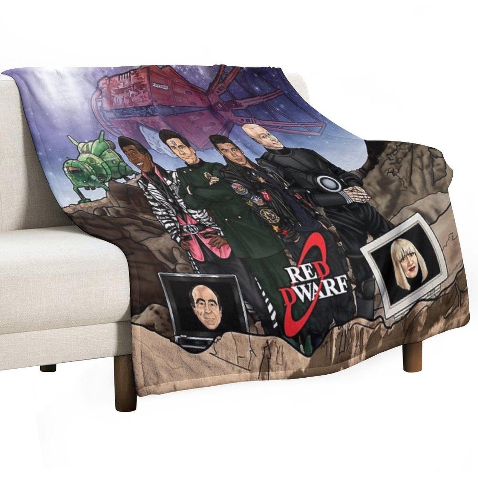 Red Dwarf Throw Blanket