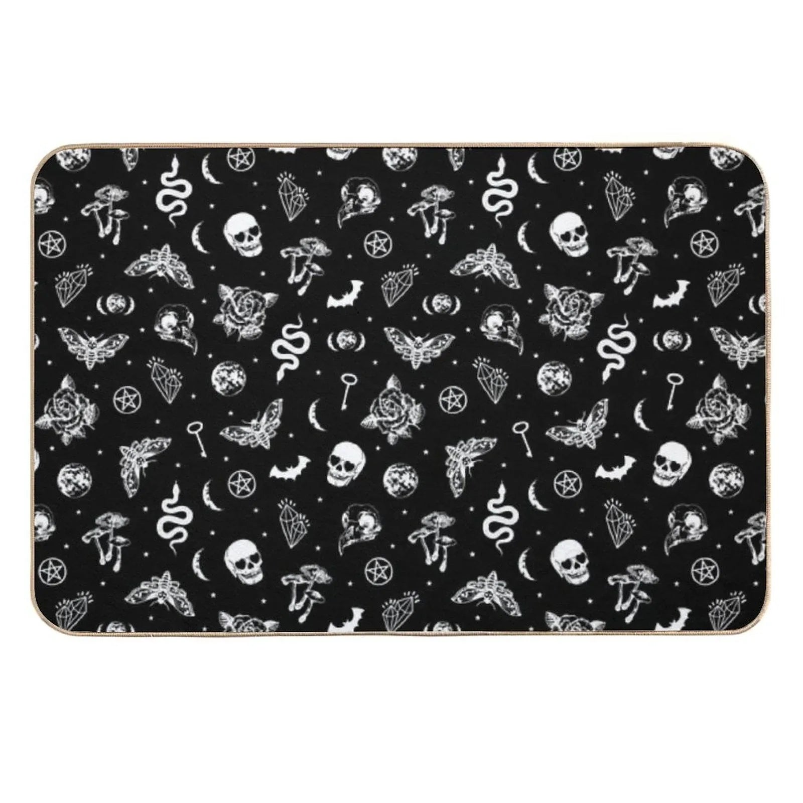Witchcraft B&W  Repositionable Bath Mat