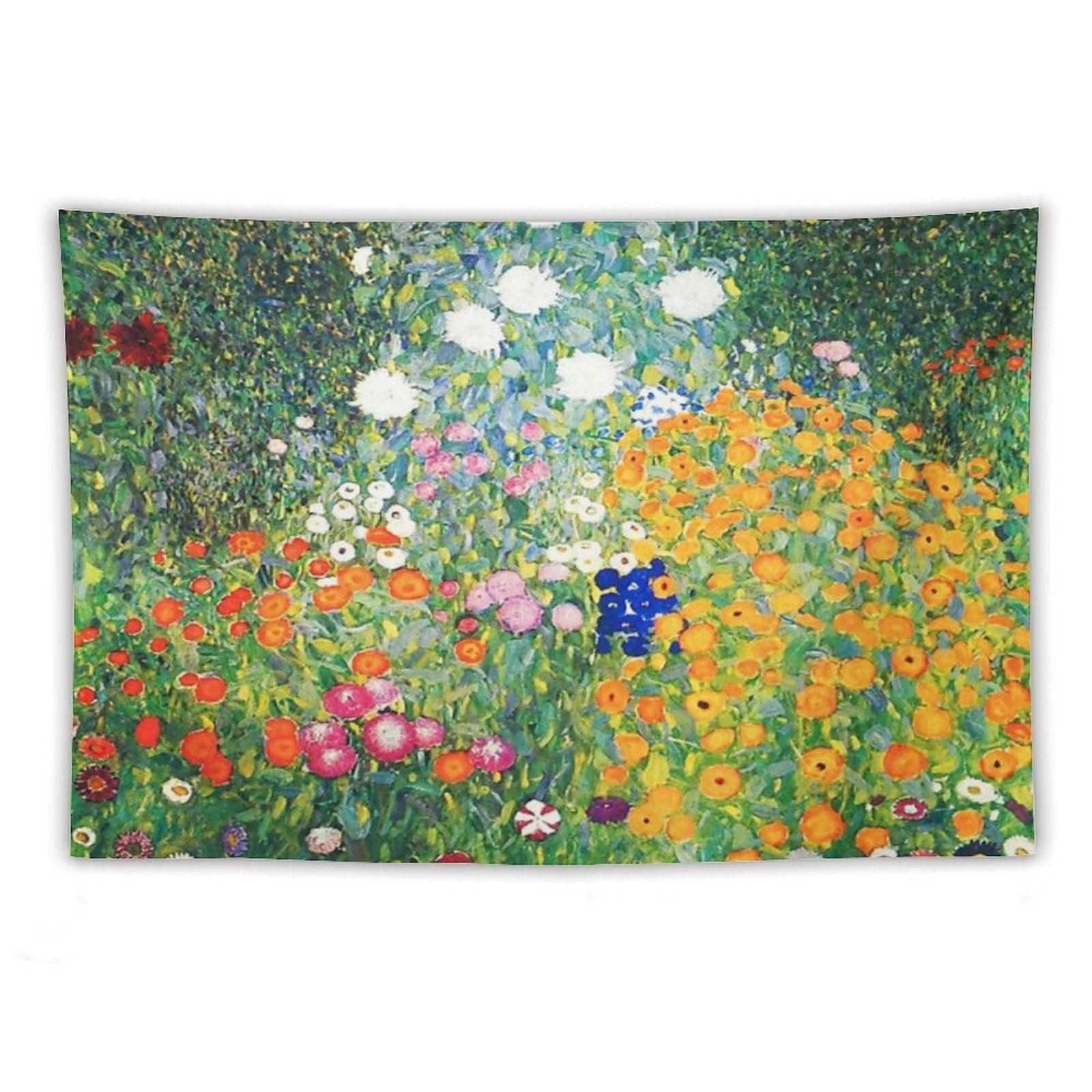 Flower Garden by Gustav Klimt Tapestry