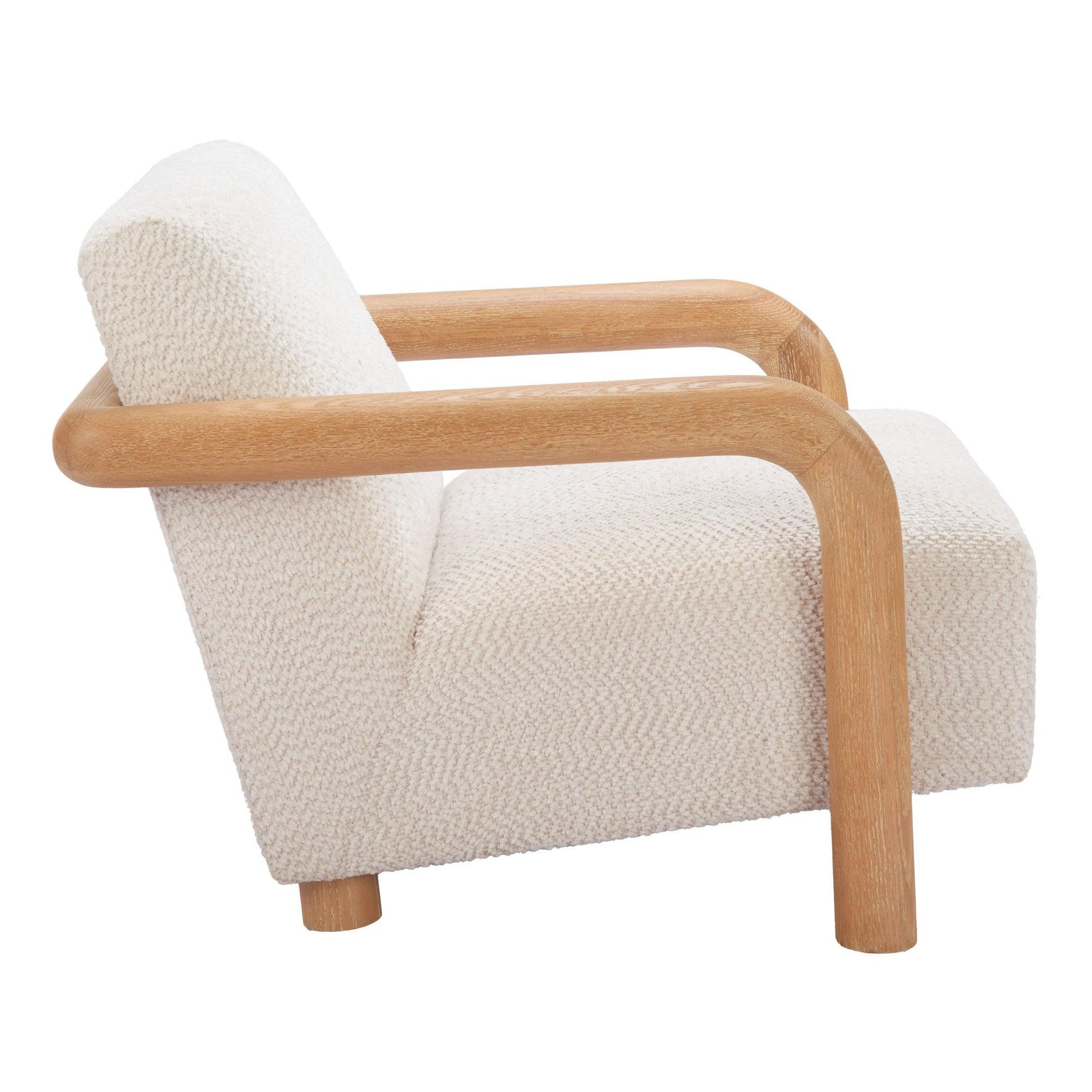 Subliem Accent Chair Cotton White