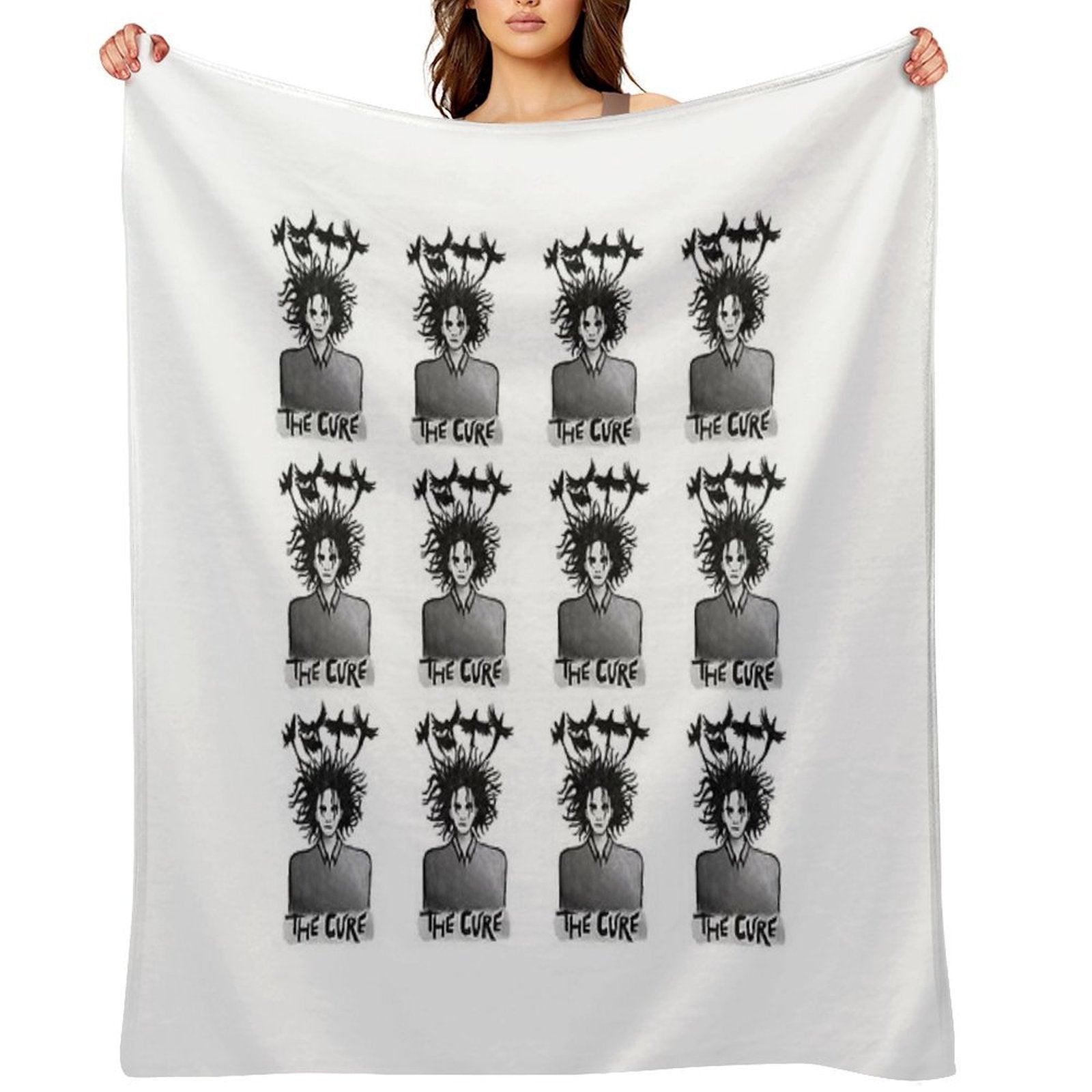 The Cure Print 1 Throw Blanket