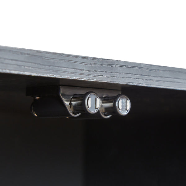 Ripple Modern TV Console – Soft Curves, Natural Wood Look