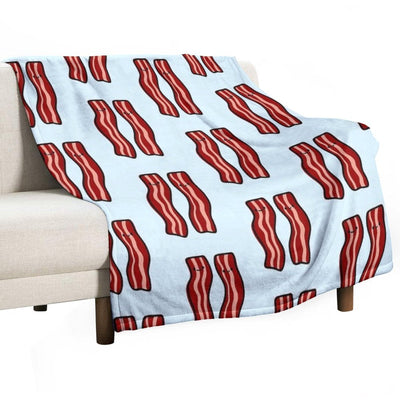 Cute Bacon Velvety-soft Throw Blanket