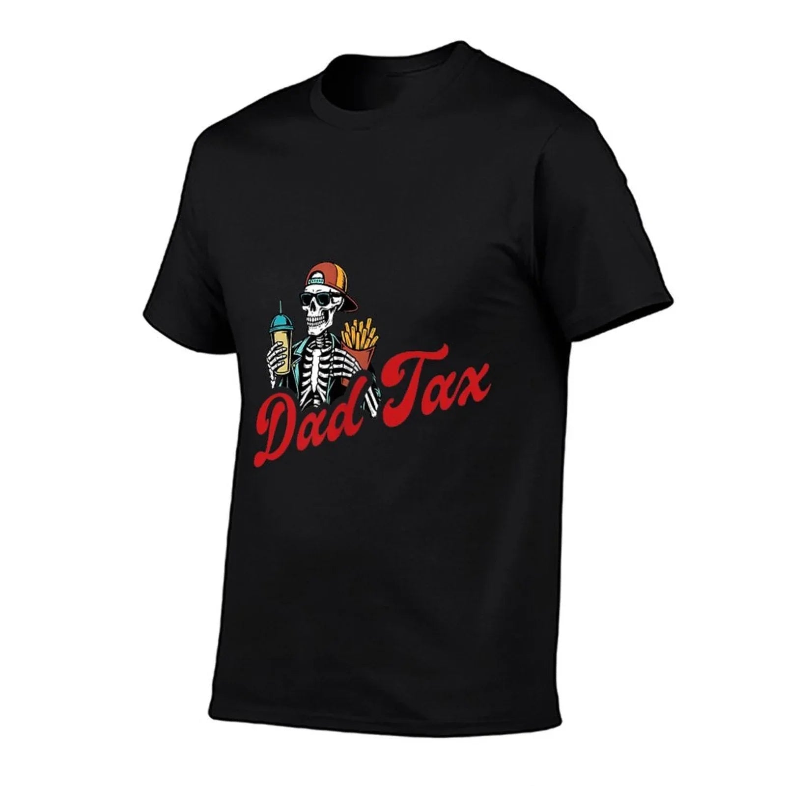 Dad Tax Making Sure It's Not Poison Skeleton Dad Tax 2 Sided  Durable T-Shirt