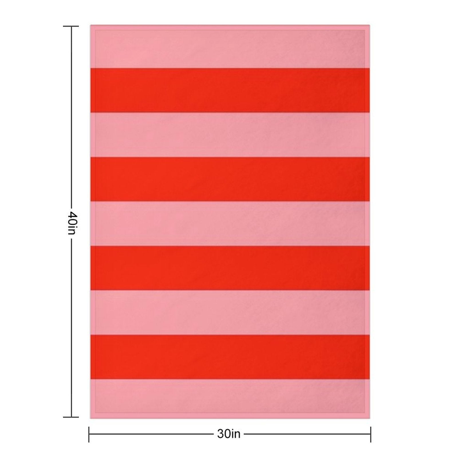 Red And Pink Stripes. Striped Durable Throw Blanket