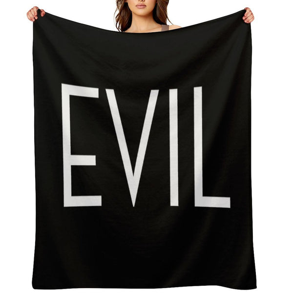 Evil Tv Show Title Eco-conscious Throw Blanket