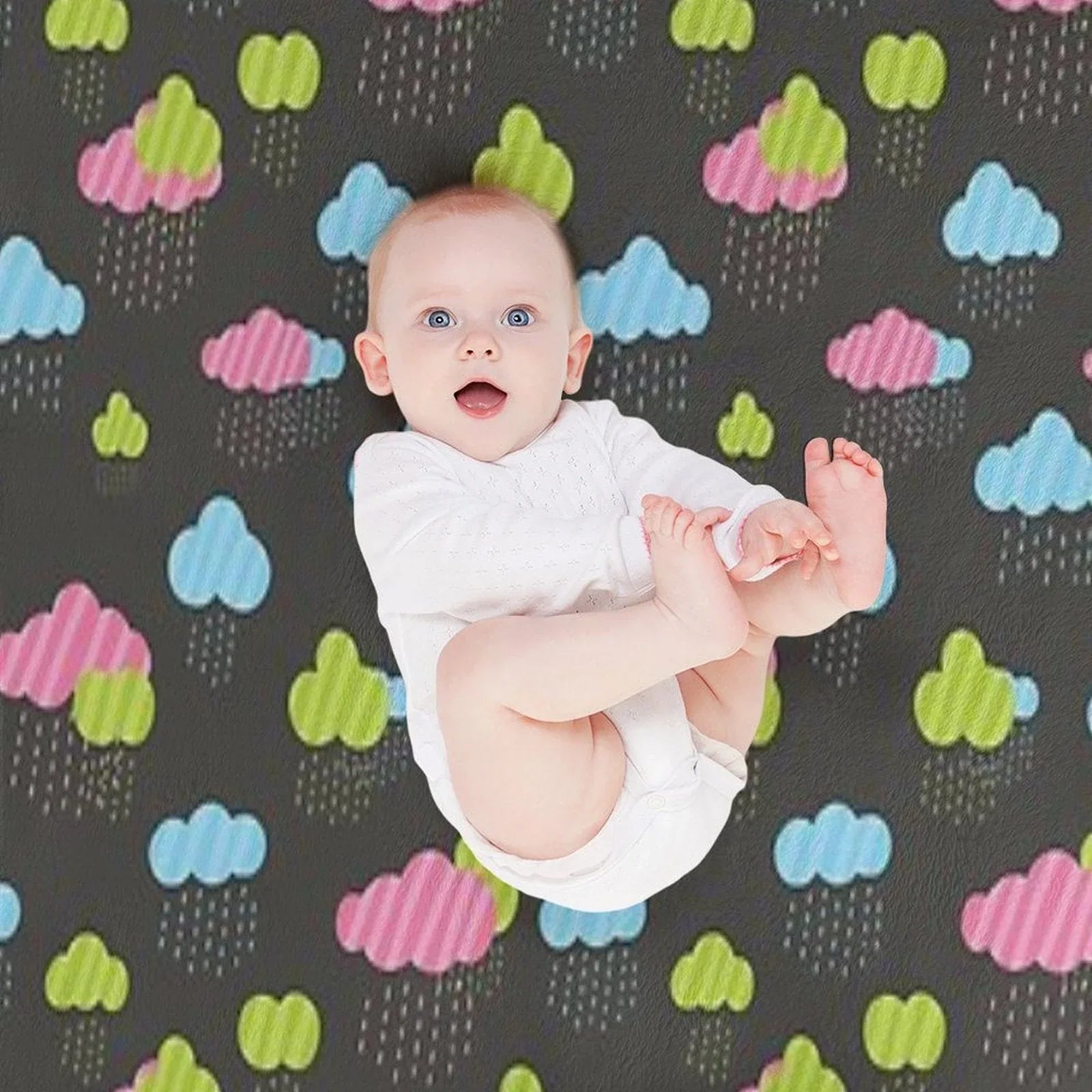 Rainy Clouds Throw Blanket