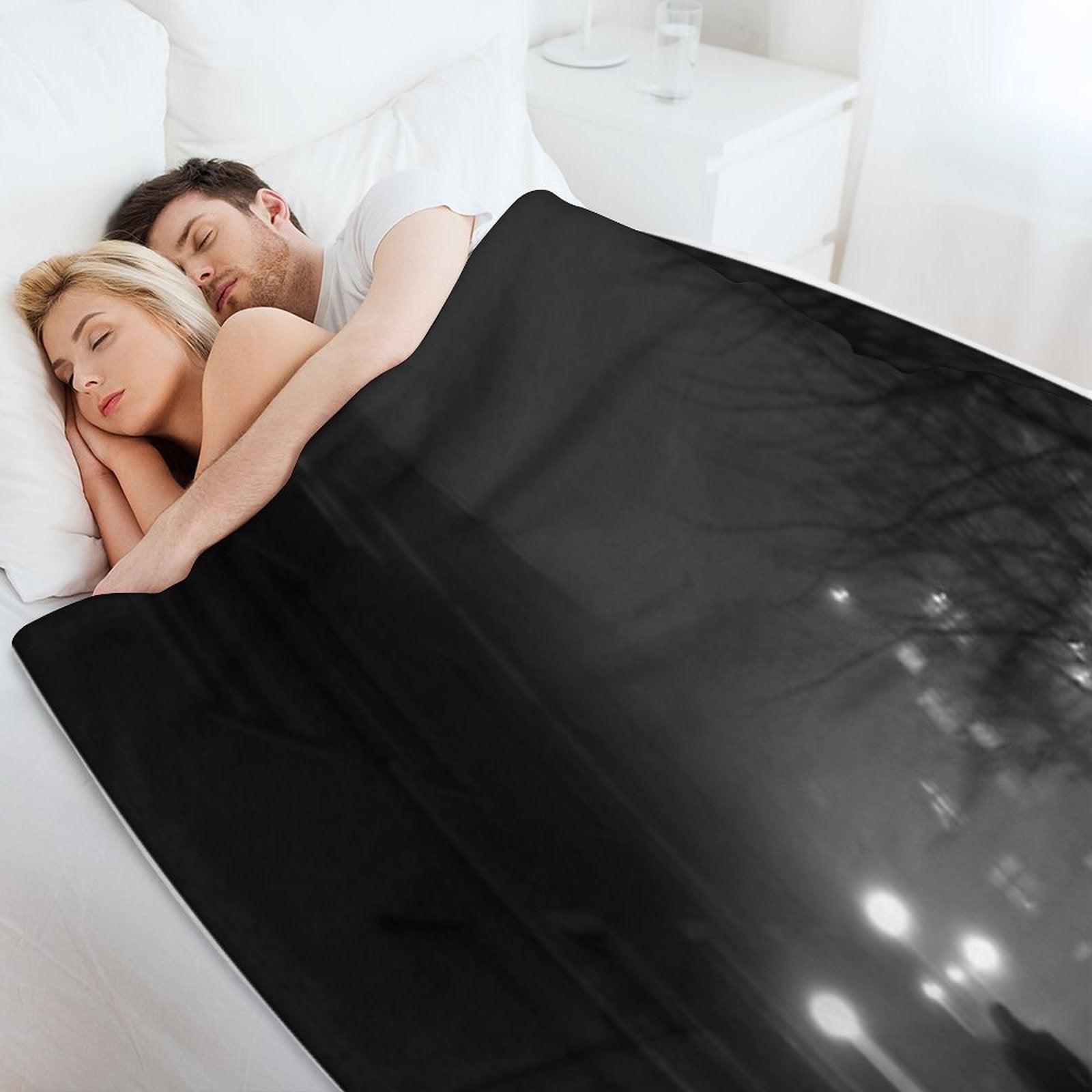 Fog Noir Spy Throw Blanket