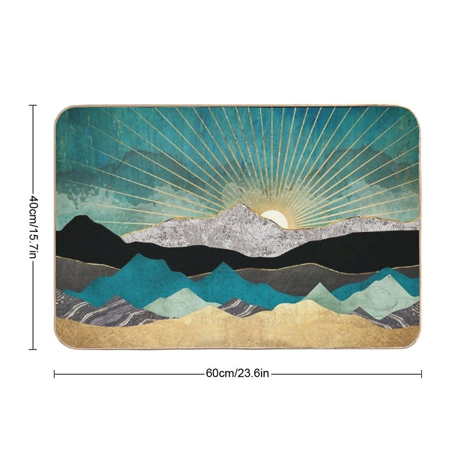 Peacock Vista Bath Mat
