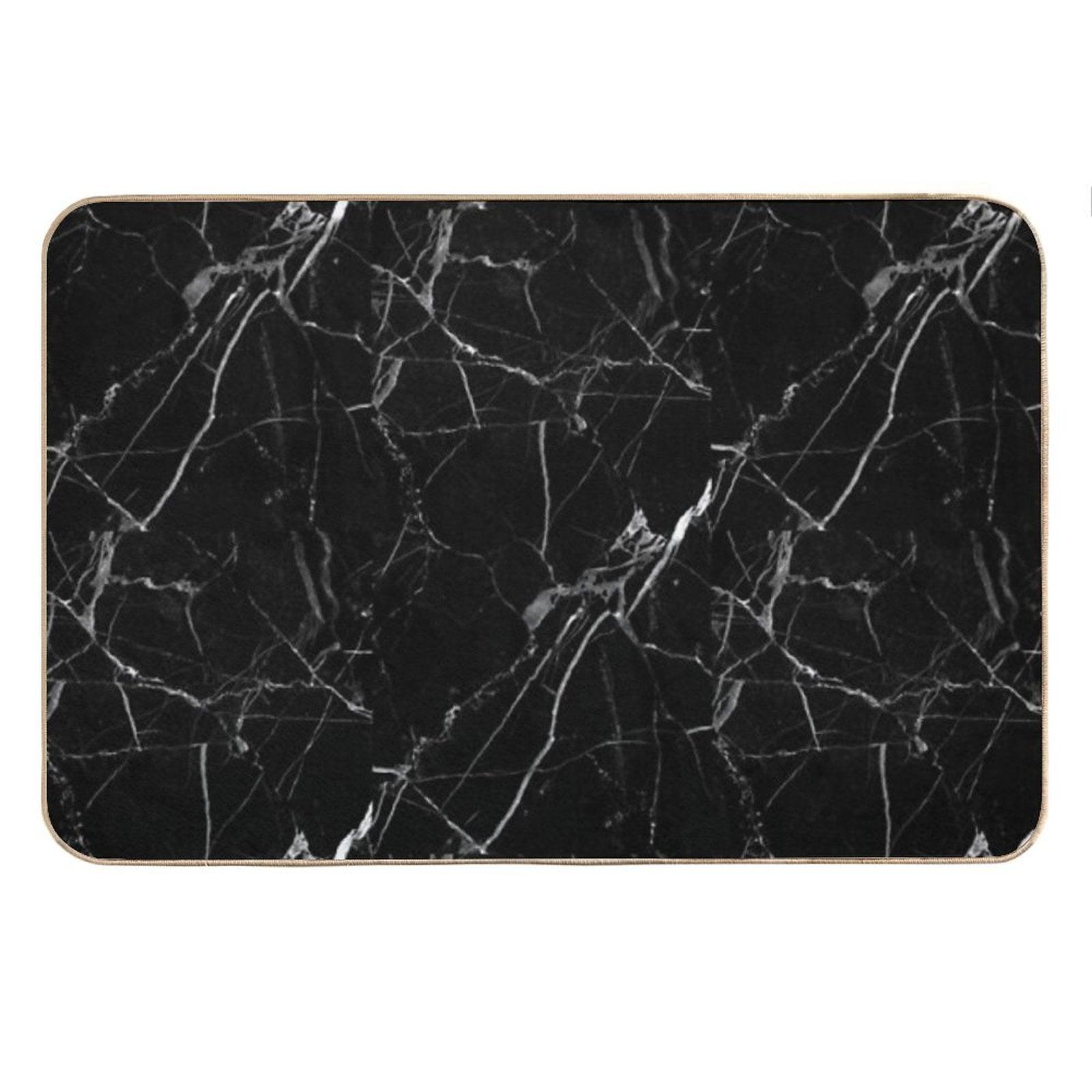 BLACK MARBLE Bath Mat