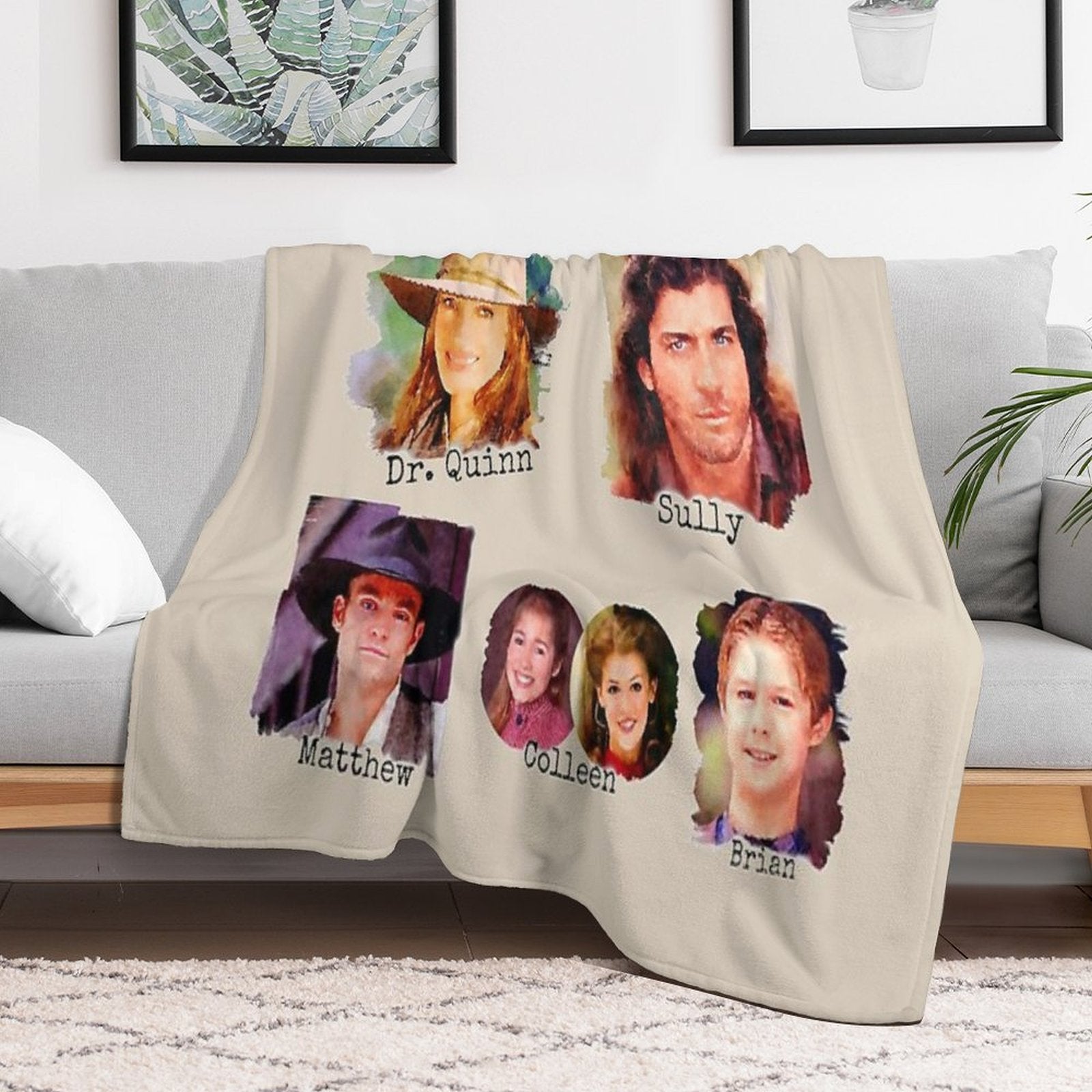 Dr. Quinn Medicine Woman Family Wrinkle-free Throw Blanket