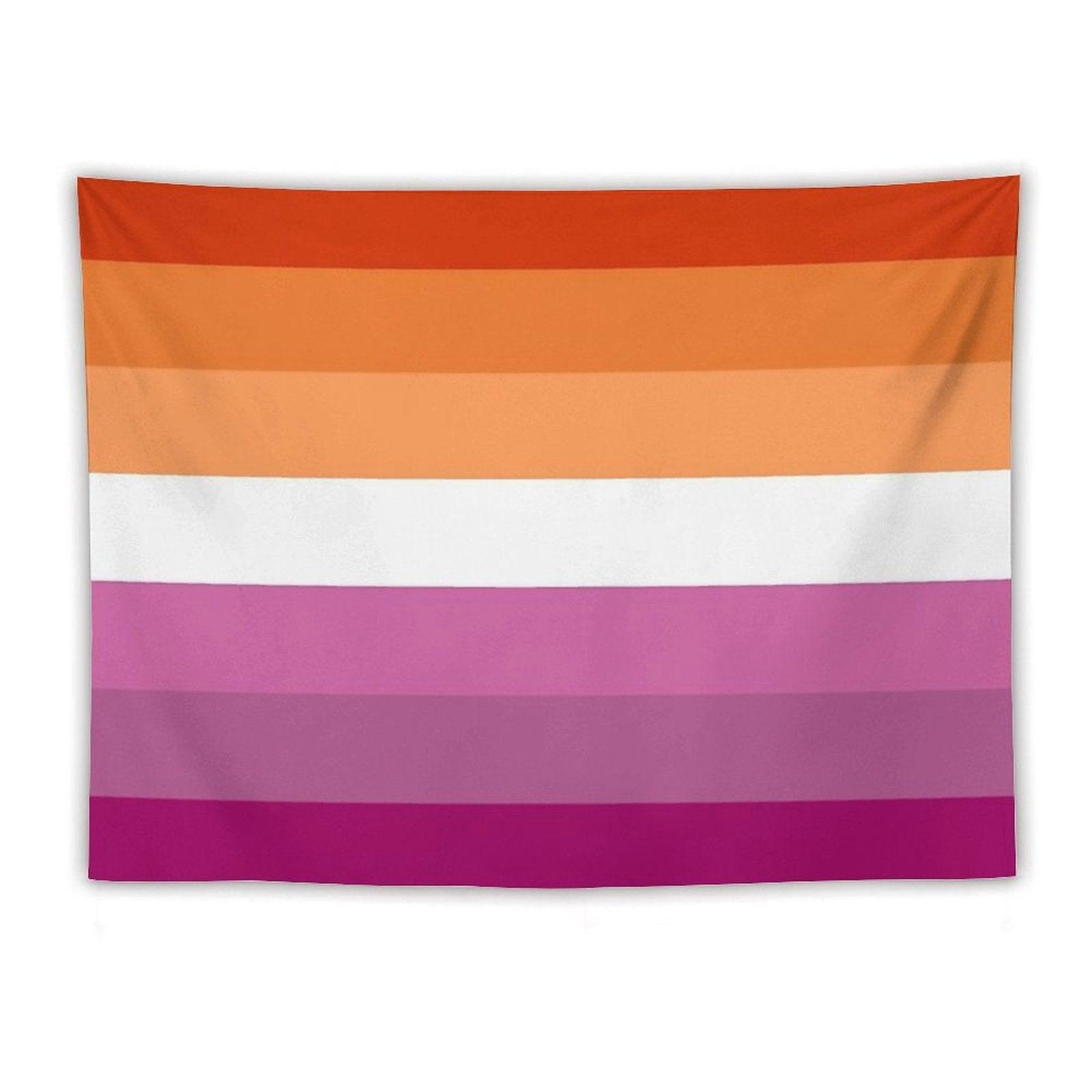 New Lesbian Flag Expanded Tapestry