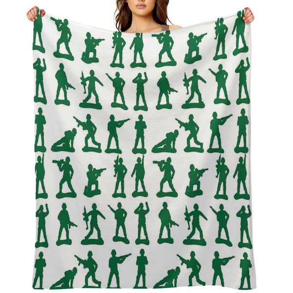 Army Man Graphics Premium Throw Blanket