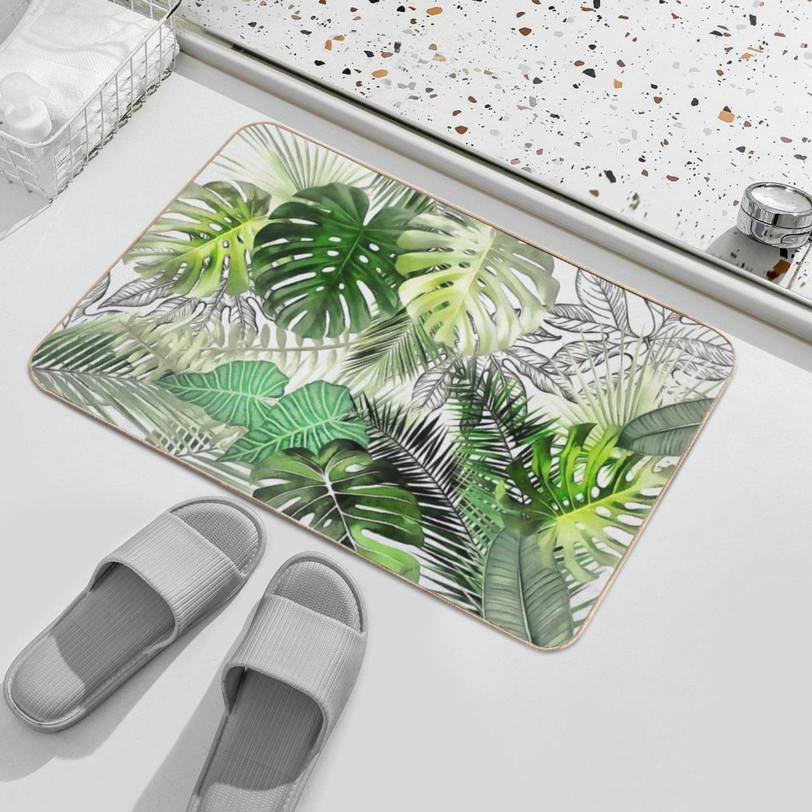 Tropical Foliage 01 Bath Mat