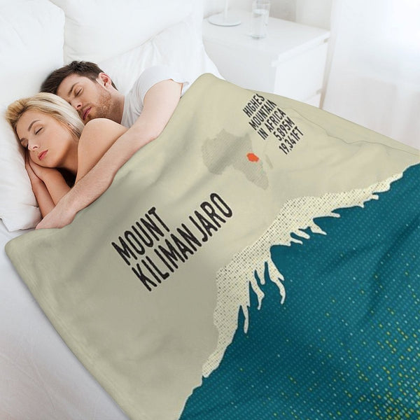 Mount Kilimanjaro Versatility Throw Blanket