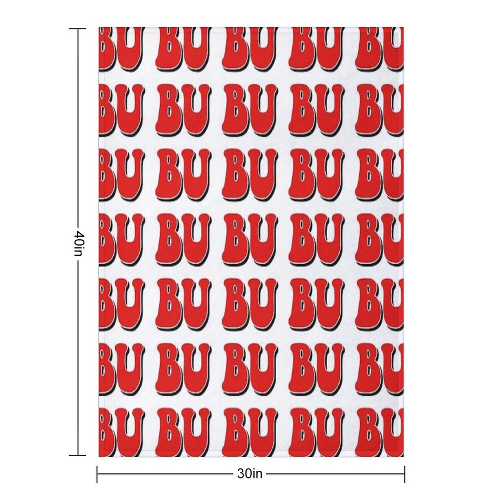 BU Boston University Throw Blanket