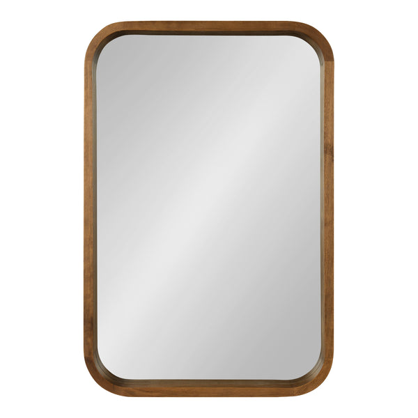 Hutton Wood Framed Radius Rectangle Mirror