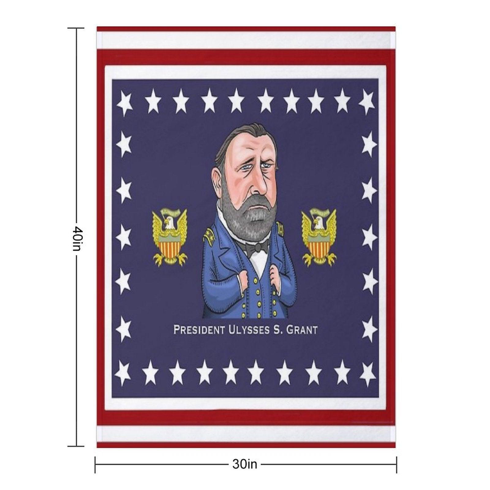 President Ulysses S. Grant Throw Blanket
