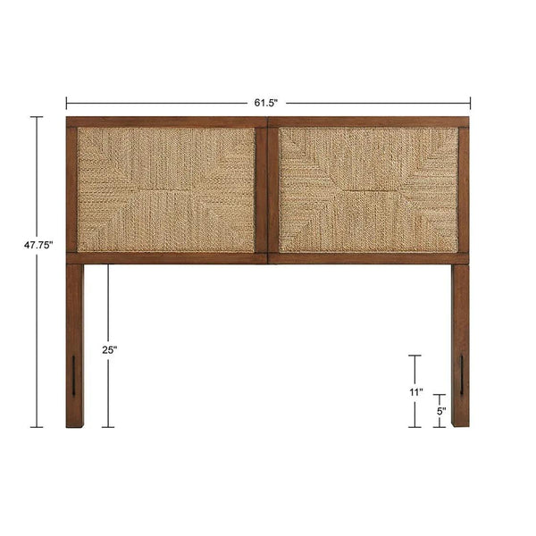 Seagate Handcrafted Seagrass Headboard Queen by INK+IVY - Gifts for You 'n Me