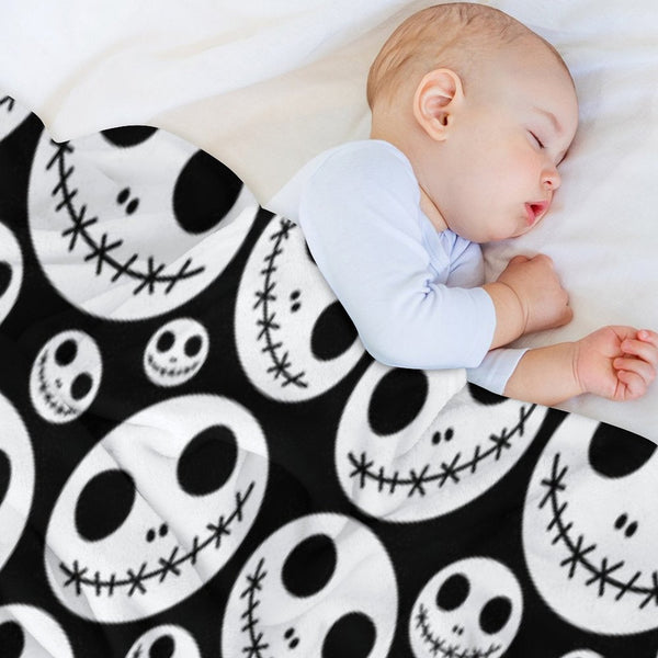Halloween Skeleton Jack Skellington Pattern Skelington Versatility Throw Blanket