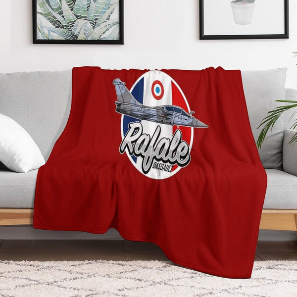 Dassault Rafale Plush Throw Blanket
