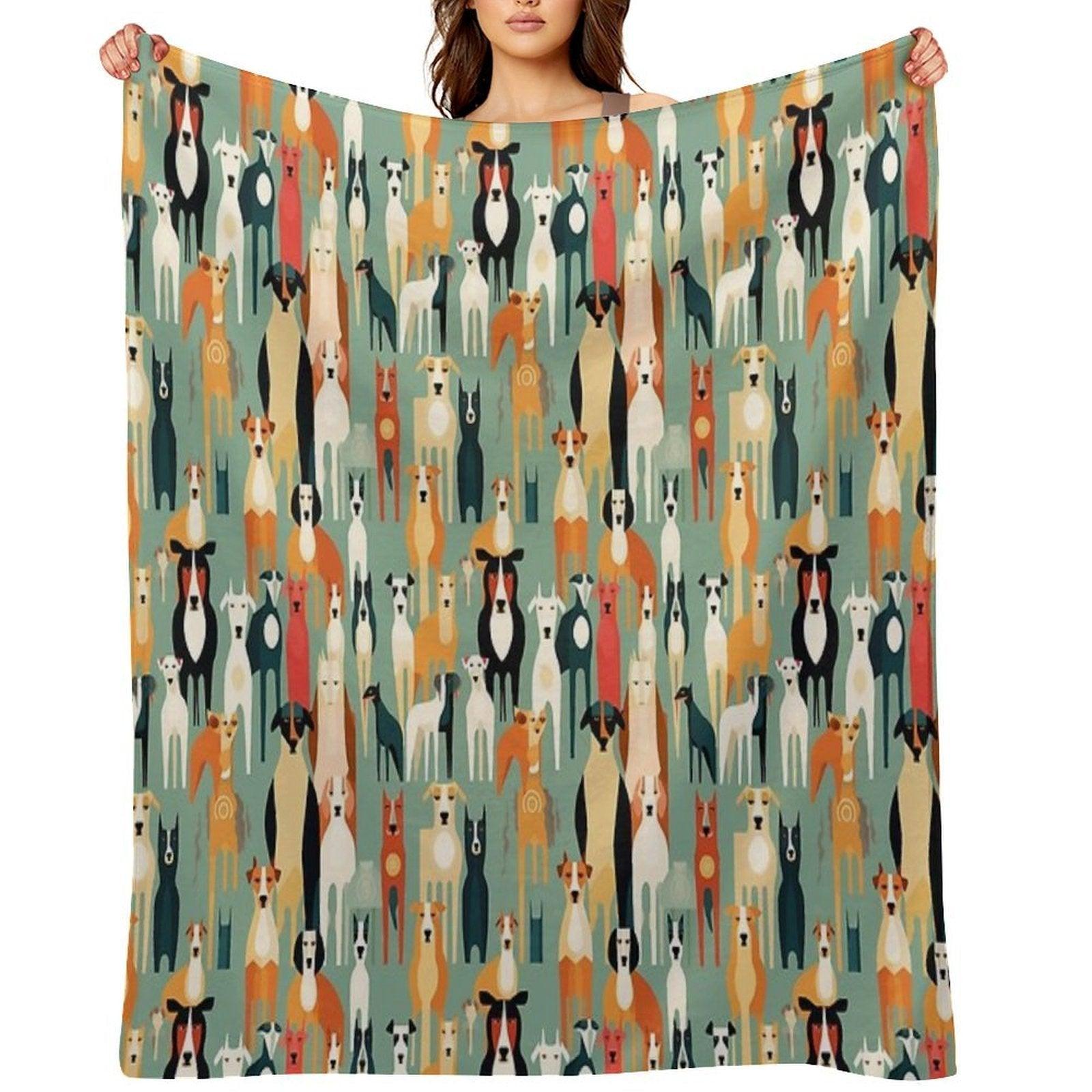 For The Love of All Dogs Throw Blanket