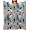 Frenchie Throw Blanket