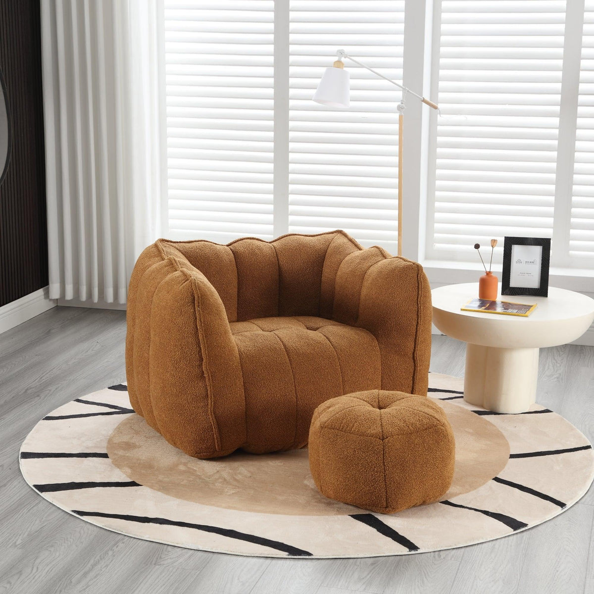Soft Bean Bag Chair with High Resilient Foam
