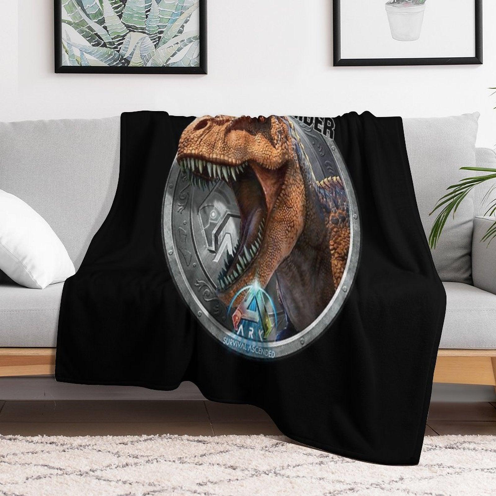 ARK Survival Ascended - Rex Rider Throw Blanket