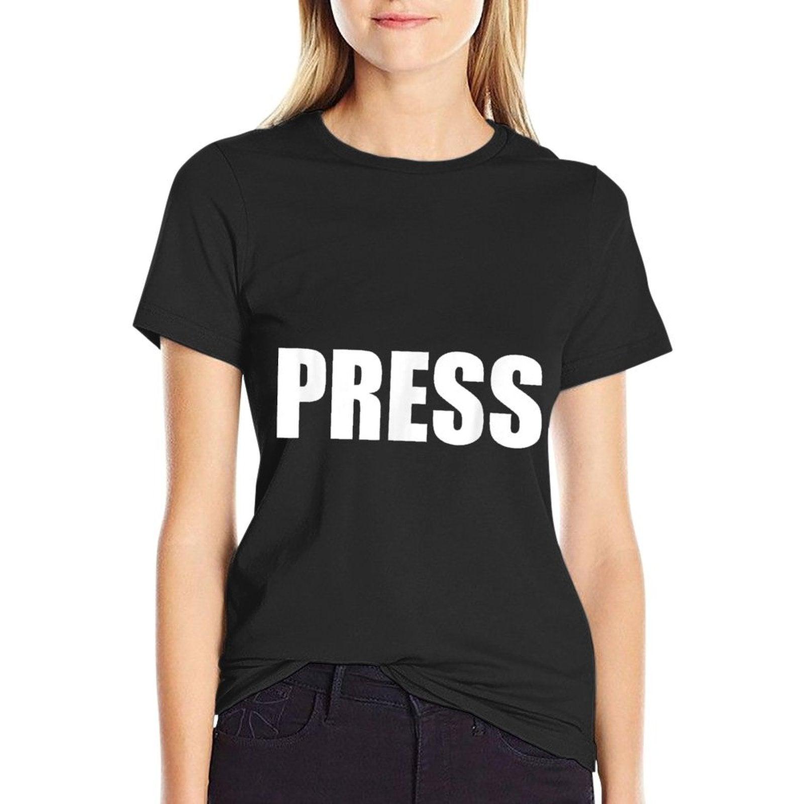 PRESS for Journalists, Reporters, News Media T-Shirt