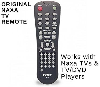 NAXA Original Replacement Remote Control for Naxa NT and NTD Model 12 Volt TVs and TV-DVD Combo Players