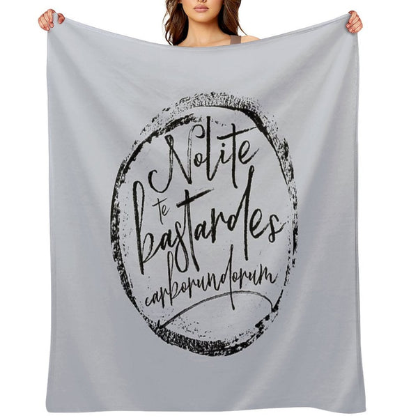 Nolite Te Bastardes Carborundorum Shrink-resistant Throw Blanket