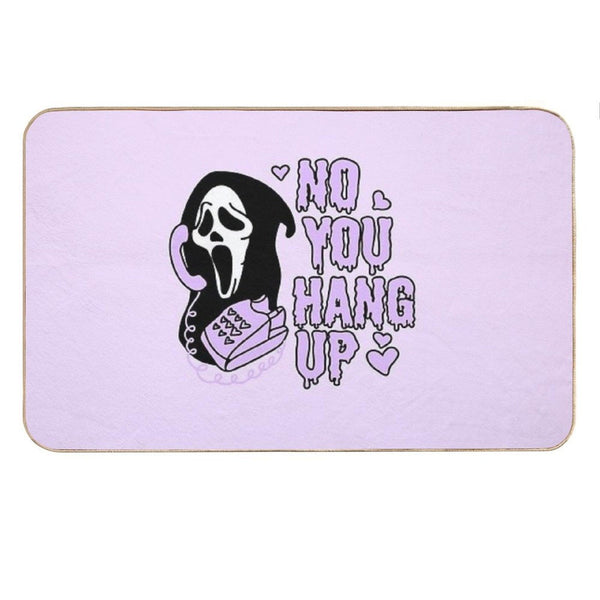 Ghostface No You Hang Up  Valentines Halloween Bath Mat