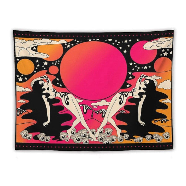Groovy Ladies at Sunset Tapestry
