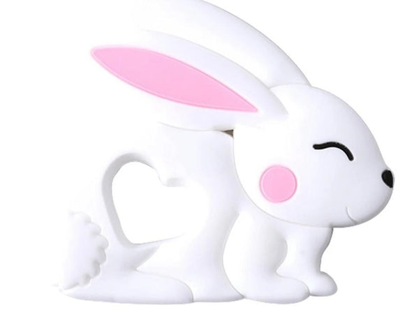 Baby Teether Silicone Rabbit Food Grade Bunny Teether Nursing Teething  Accessories Silicone Animal Teether For Kids and Baby
