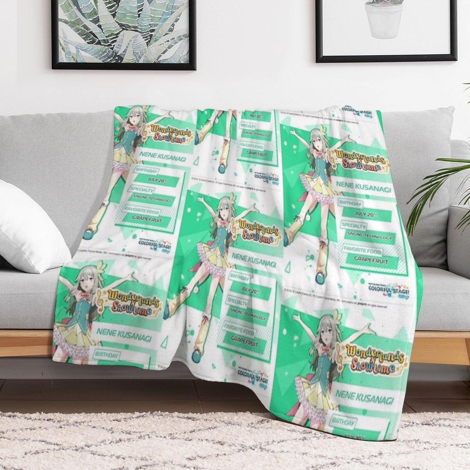 Nene Kusanagi Throw Blanket