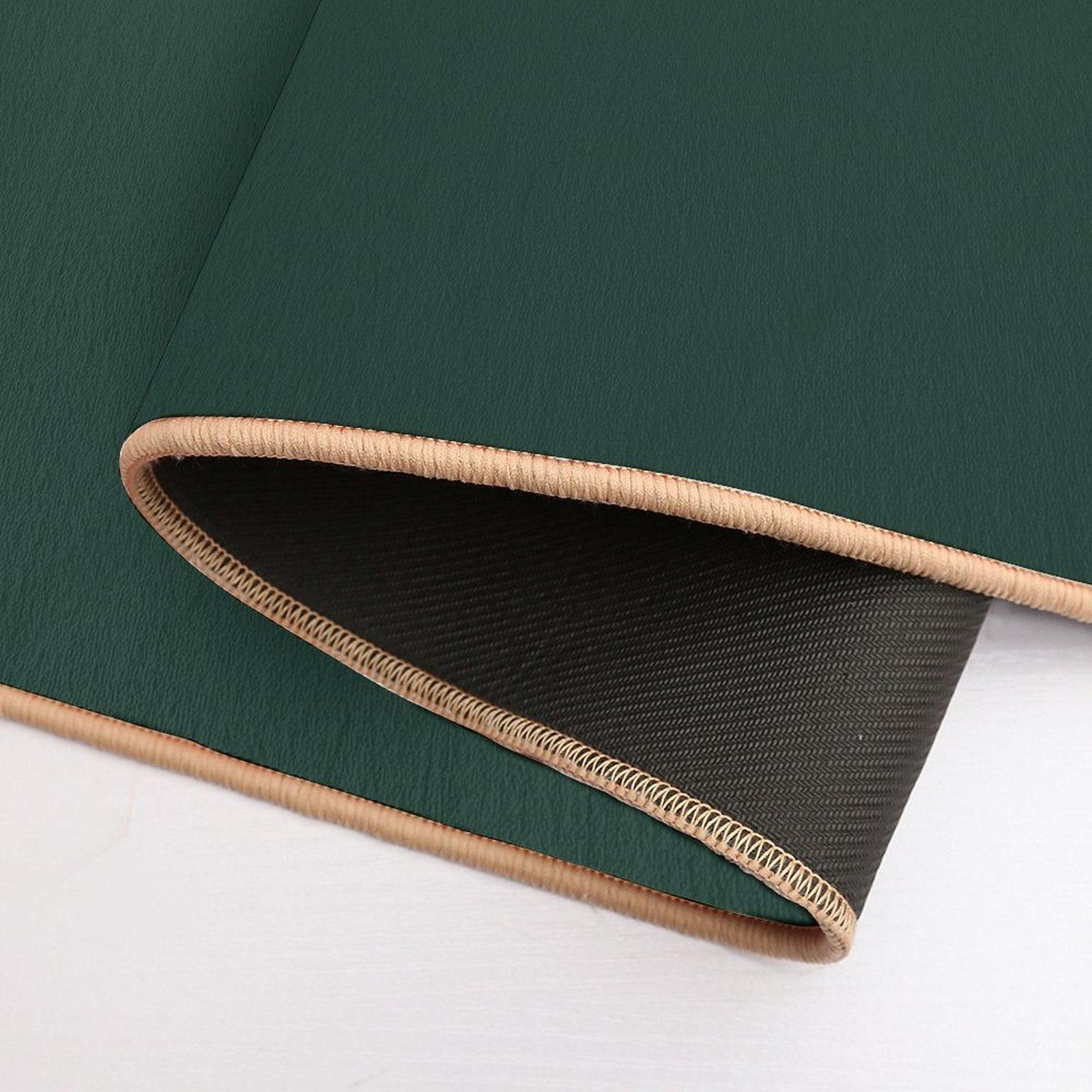 Forest Green Solid Color Bath Mat