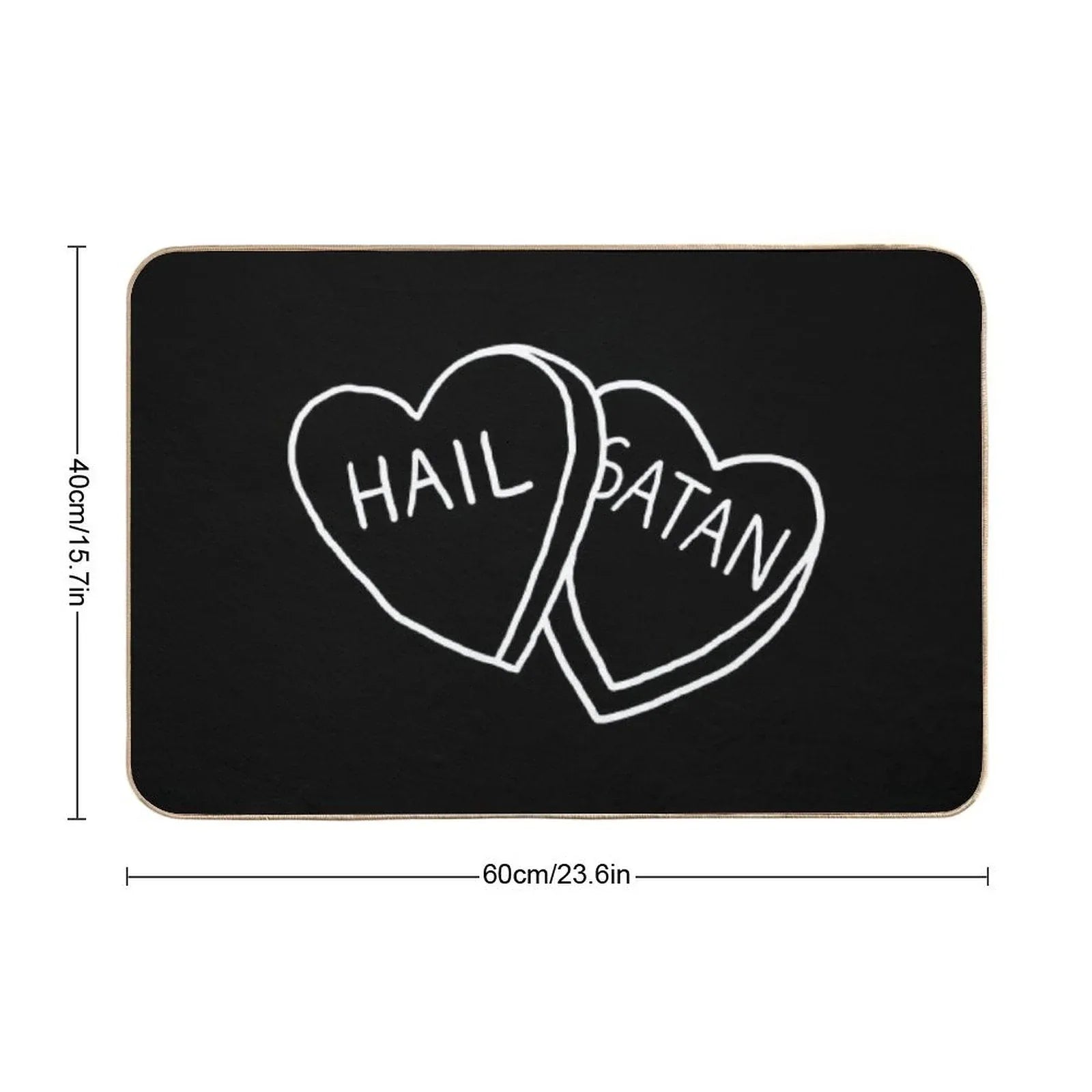 Hail Satan Candy Bath Mat