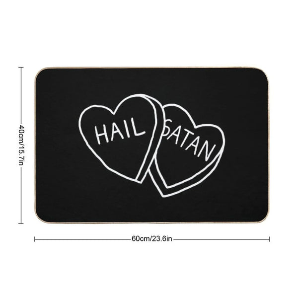 Hail Satan Candy Bath Mat