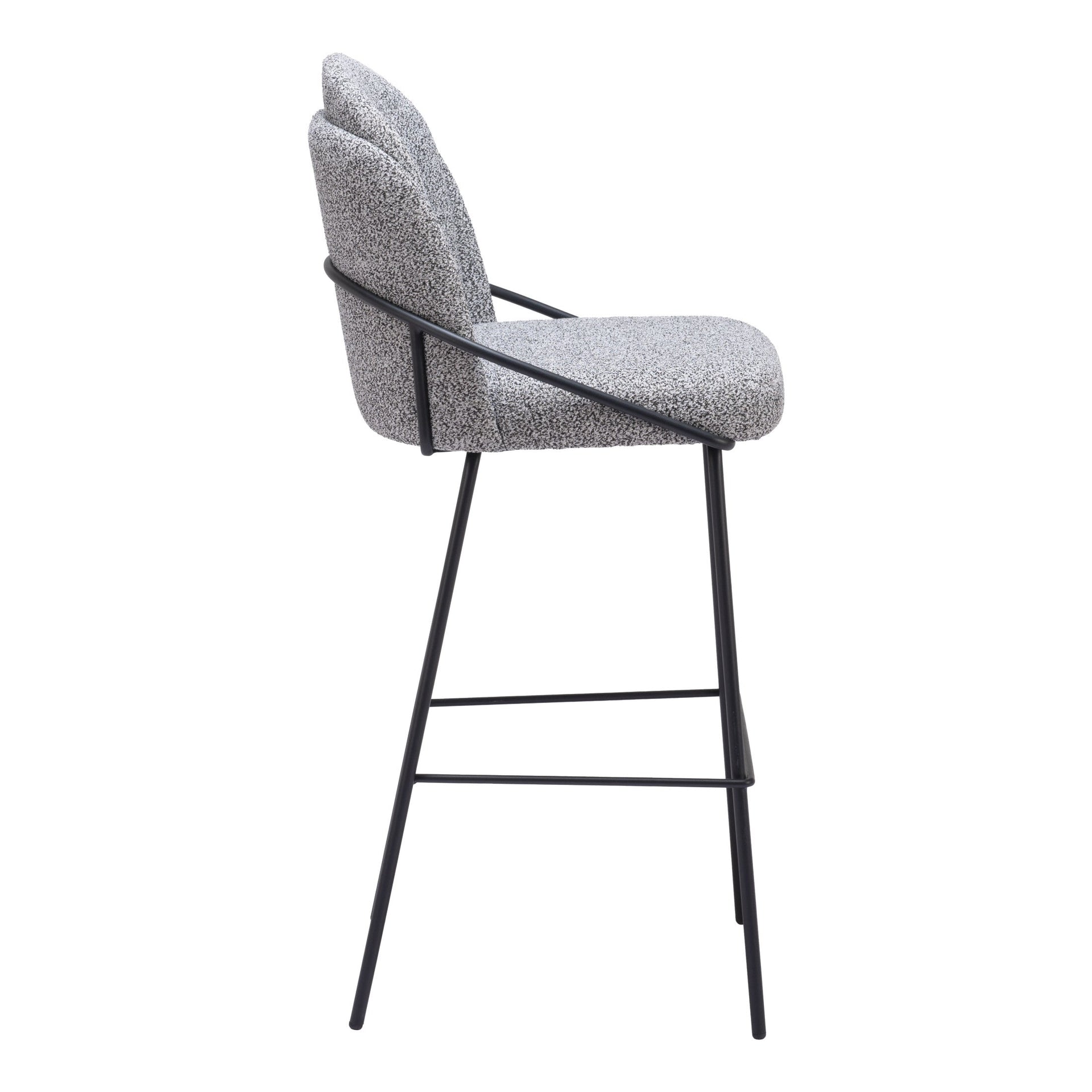 Jambi Barstool (Set of 2) Black & White