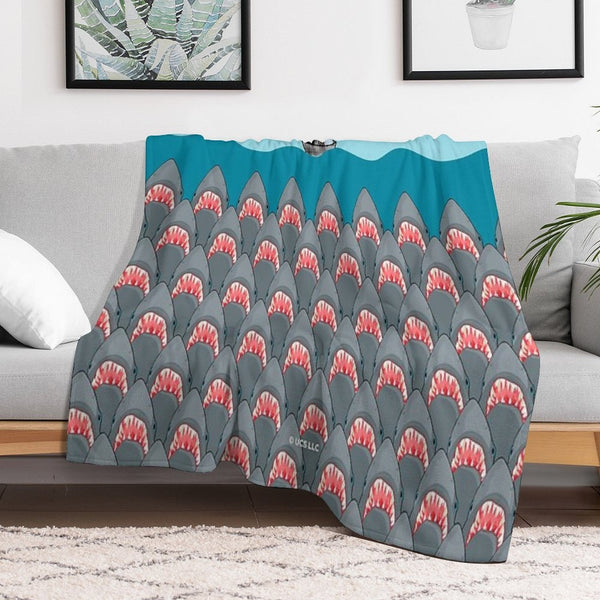 Jaws Movie Sharks Velvety-soft Throw Blanket