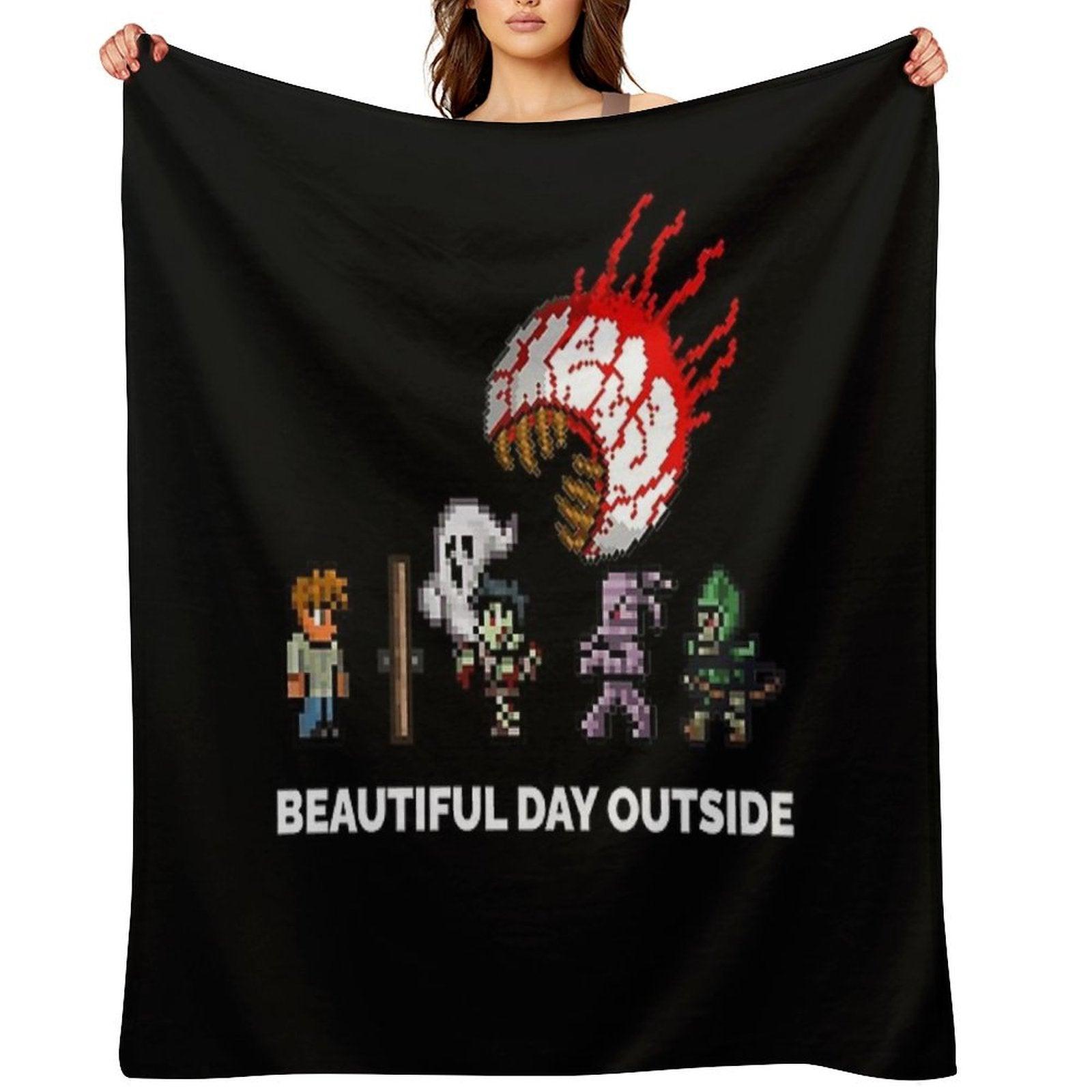 Mens Womens Terraria Game Halloween Throw Blanket