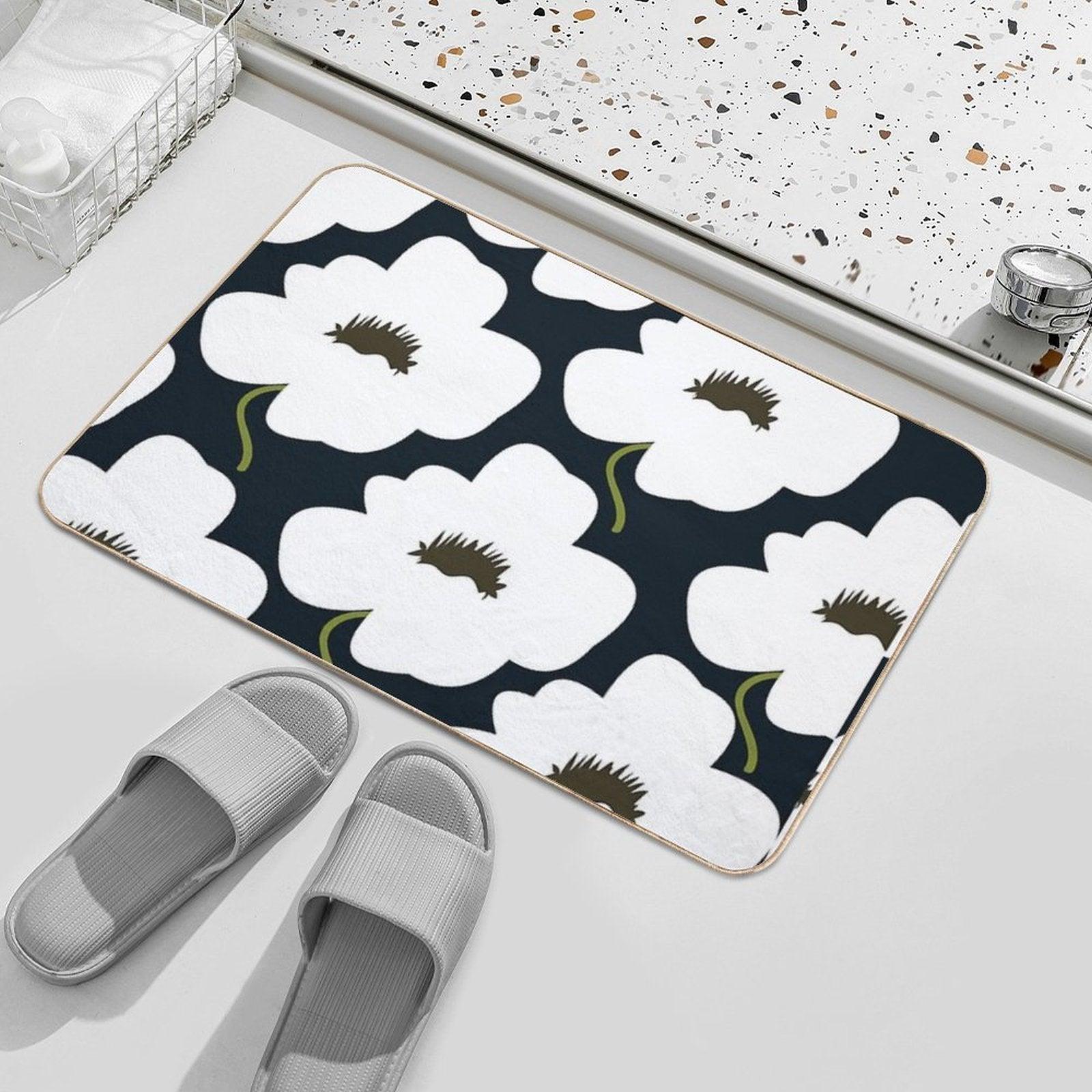 B&W Finnish Flower Bath Mat