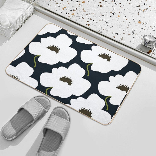 B&W Finnish Flower Bath Mat