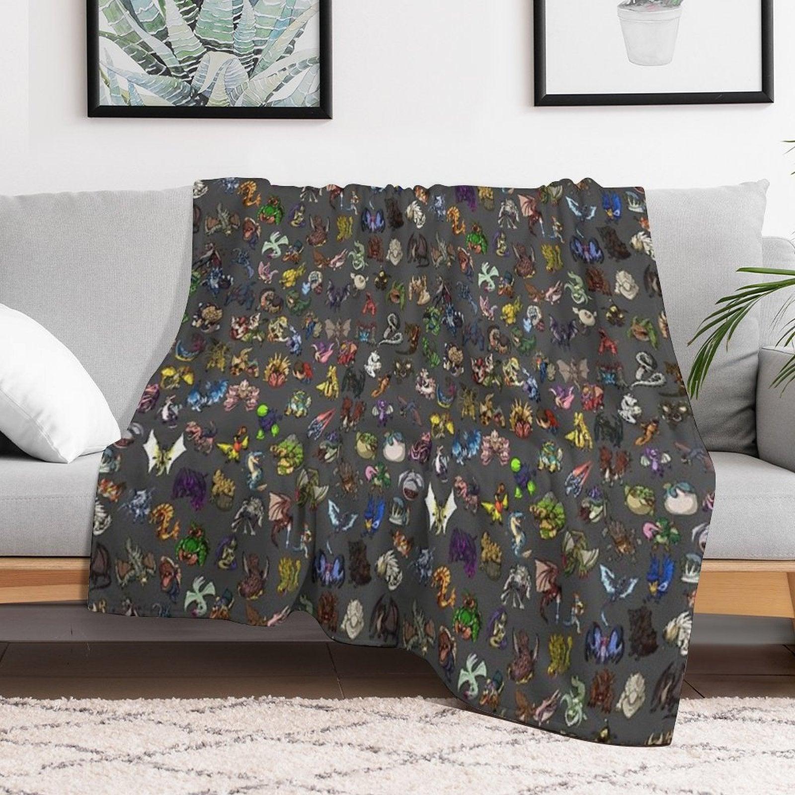 Monster Hunter Throw Blanket
