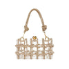 Sweet Rhinestone Square Bag - Champagne Gold