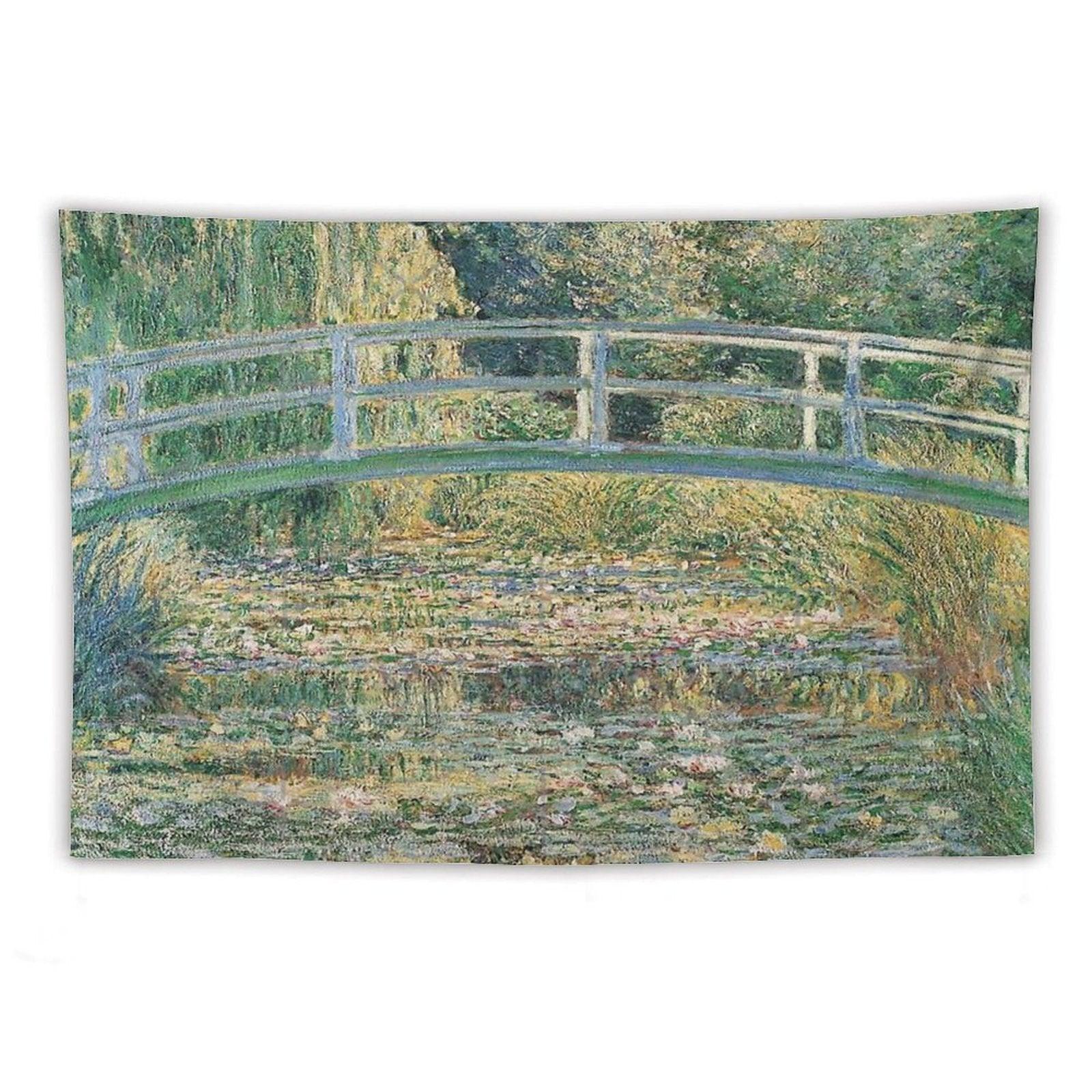 HD. The Water Lily Pond by Claude Monet Tapestry
